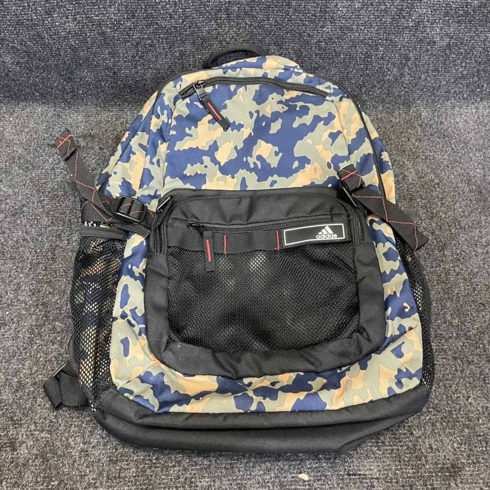 adidas 980592-0 Camo Navy Green School Travel Laptop Bag 24L Energy Backpack